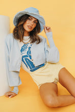 Load image into Gallery viewer, Let It Go Button Front Knit Top // Sky