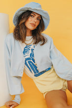 Load image into Gallery viewer, Let It Go Button Front Knit Top // Sky