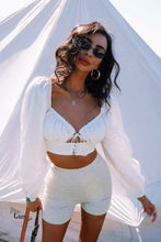 Load image into Gallery viewer, VG French Twist Linen Top // White
