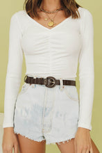 Load image into Gallery viewer, Desert Sunsets Croc Belt // Chocolate
