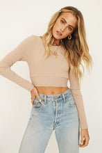 Load image into Gallery viewer, Disco Days Tie Back Top // Mocha
