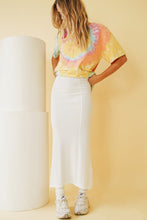Load image into Gallery viewer, VG Watch The Runway Ribbed Midi Skirt // White
