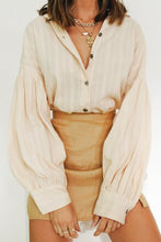 Load image into Gallery viewer, After Thought Button Front Shirt // Natural
