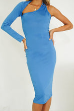 Load image into Gallery viewer, The Carrie 1995 Midi Dress // Blue
