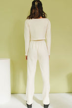 Load image into Gallery viewer, Wine &amp; Late Nights Knit Pants // Cream
