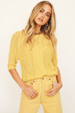 Load image into Gallery viewer, No Control Knit Top // Yellow
