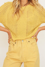 Load image into Gallery viewer, No Control Knit Top // Yellow
