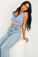 Load image into Gallery viewer, Under Influence Button Front Top // Blue
