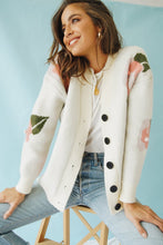 Load image into Gallery viewer, Paris Streets Knit Cardigan // Floral
