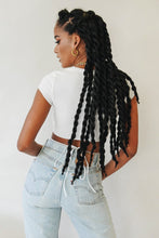 Load image into Gallery viewer, Sunrise To Sunset Tie Top // White
