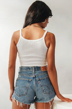 Load image into Gallery viewer, Summer Mood Ribbed Top // White
