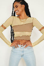 Load image into Gallery viewer, On The Dancefloor Mesh Top // Yellow
