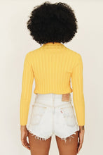 Load image into Gallery viewer, Hey You Ribbed Knit Top // Yellow
