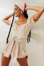 Load image into Gallery viewer, VG Last Days Of Summer Knit Playsuit // Natural
