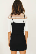 Load image into Gallery viewer, Find Your Way Ribbed Mini Dress // Black
