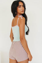 Load image into Gallery viewer, Summer Roadtrips Tie Knit Top // Sky
