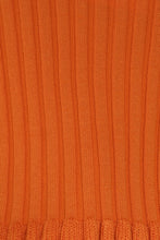 Load image into Gallery viewer, Kit Button Front Knit Top // Tangerine
