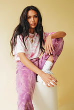 Load image into Gallery viewer, Dance First Tie Dye Tee // Pink
