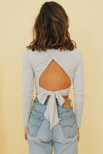 Load image into Gallery viewer, Disco Days Tie Back Top // Grey
