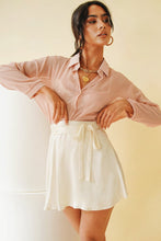 Load image into Gallery viewer, The Brave Button Front Shirt // Rose
