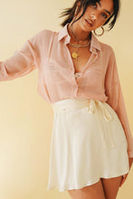 Load image into Gallery viewer, The Brave Button Front Shirt // Rose
