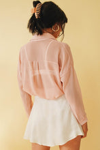 Load image into Gallery viewer, The Brave Button Front Shirt // Rose
