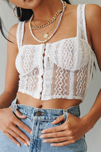 Load image into Gallery viewer, VG Vintage Feeling Lace Top // White
