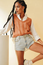 Load image into Gallery viewer, World Of Fashion Knit Top // Tan
