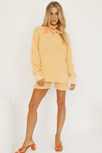 Load image into Gallery viewer, Wake Up Late Knit Set // Apricot
