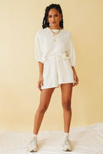 Load image into Gallery viewer, Flowers &amp; Wine Knit Shorts // White
