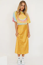 Load image into Gallery viewer, Summer Tones Bias Cut Midi Skirt // Yellow

