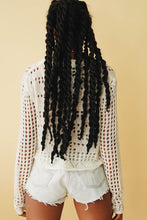Load image into Gallery viewer, Out Of This World Button Front Knit Top // White
