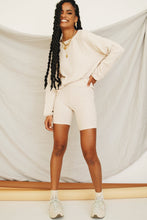 Load image into Gallery viewer, The Long Road Ribbed Bike Shorts // Natural
