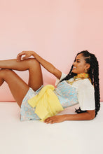 Load image into Gallery viewer, VG Summer &amp; Wines Bias Cut Mini Dress // Sky
