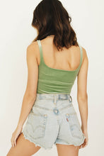 Load image into Gallery viewer, VG Mid 90&#39;s Velvet Top // Sage
