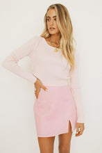 Load image into Gallery viewer, Beauty In Motion Drawstring Knit Top // Pink
