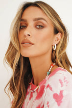 Load image into Gallery viewer, Stay Gold Hoops
