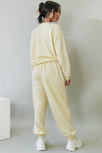Load image into Gallery viewer, European Girl Sweatsuit // Cream
