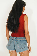Load image into Gallery viewer, Moment In Time Ribbed Knit Top // Burgundy
