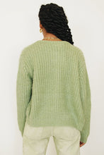 Load image into Gallery viewer, Saturday In L.A Button Front Knit Cardigan // Sage
