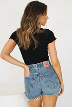 Load image into Gallery viewer, So Into You Button Front Top // Black
