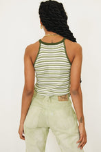 Load image into Gallery viewer, L.A District Stripe Knit Top // Green
