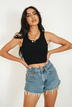 Load image into Gallery viewer, Talk To You Ribbed Top // Black

