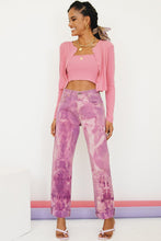 Load image into Gallery viewer, New York Girl Ribbed Knit Set // Hot Pink
