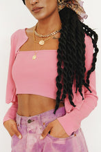 Load image into Gallery viewer, New York Girl Ribbed Knit Set // Hot Pink
