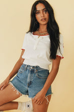 Load image into Gallery viewer, Straight To Italy Knit Top // White
