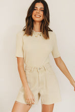 Load image into Gallery viewer, Private Islands Ribbed Knit Top // Cream
