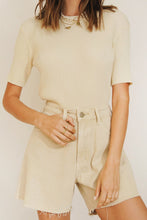 Load image into Gallery viewer, Private Islands Ribbed Knit Top // Cream
