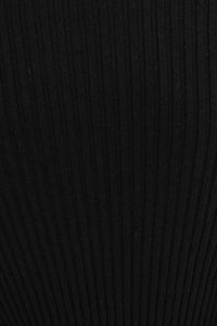 Abbey Button Front Knit Top // Black