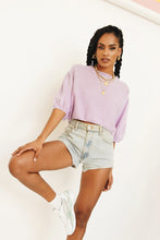 Load image into Gallery viewer, Flowers &amp; Wine Knit Top // Lilac
